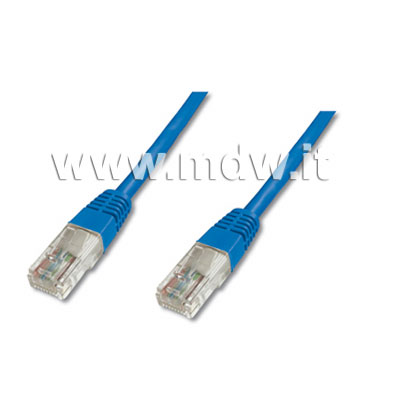 CAVO RETE UTP CAT. 6 NON SCHERMATO - COLORE BLU - LUNGHEZZA MT. 30