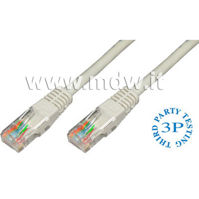 CAVO RETE UTP CAT. 6 NON SCHERMATO - COLORE GRIGIO - LUNGHEZZA MT. 30