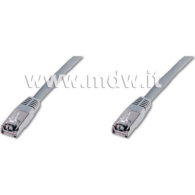 CAVO RETE SSTP CAT.6 DOPPIA SCHERMATURA COLORE GRIGIO - MT. 1