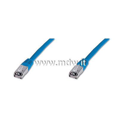 CAVO RETE SSTP CAT.6 DOPPIA SCHERMATURA COLORE BLU - MT. 3