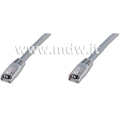 CAVO RETE SSTP CAT.6 DOPPIA SCHERMATURA COLORE GRIGIO - MT. 5