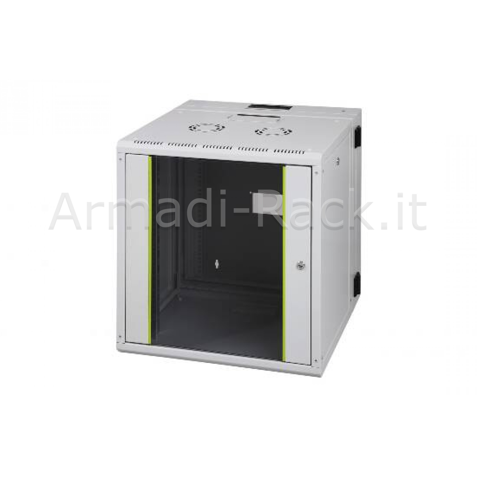 ARMADIO 7 UNITA' DA MURO LINEA SOHO (A)380 X (L)600 X (P)610 MM. CON DOPPIA SEZIONE COLORE GRIGIO CHIARO RAL7035
