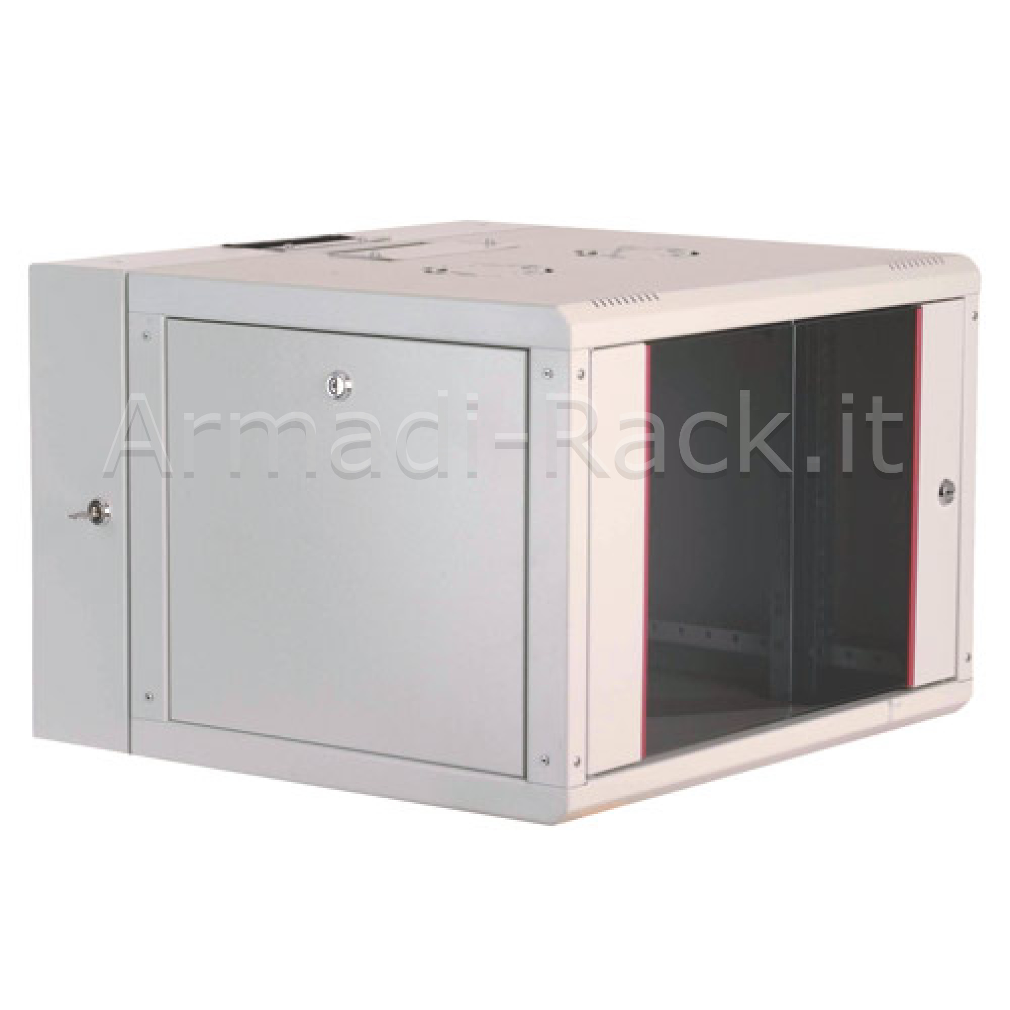 ARMADIO 9 UNITA' DA MURO LINEA SOHO (A)470 X (L)600 X (P)610 MM. CON DOPPIA SEZIONE COLORE GRIGIO CHIARO RAL7035