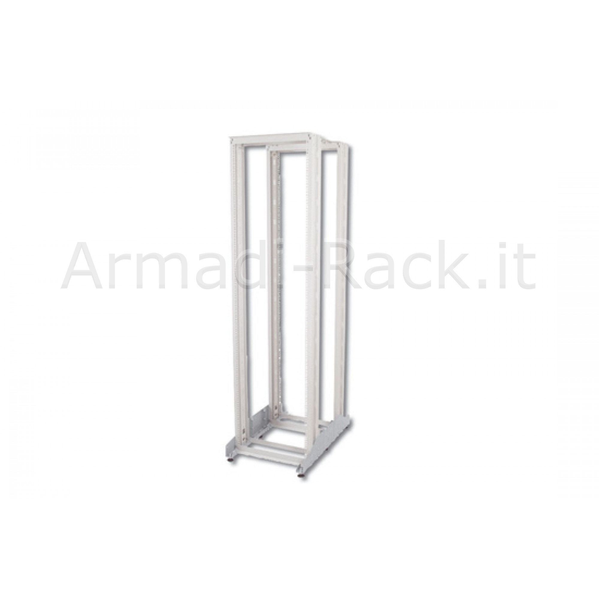 FRAME DI MONTAGGIO 19 42 UNITA' A 4 MONTANTI (A)1951 X (L)600 X (P) 1000 MM. COLORE GRIGIO CHIARO RAL7035