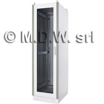 ARMADIO 42 UNITA' ALTEZZA 2100 MM. IP 55 LARGHEZZA 600 MM. PROFONDITA' 1000 MM. COLORE NERO RAL 9005