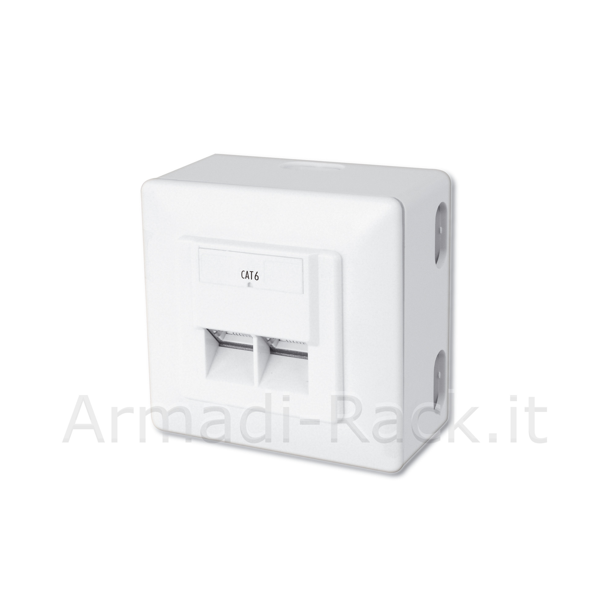 PRESA A MURO ESTERNA RJ45 CAT. 6 PER RETI
