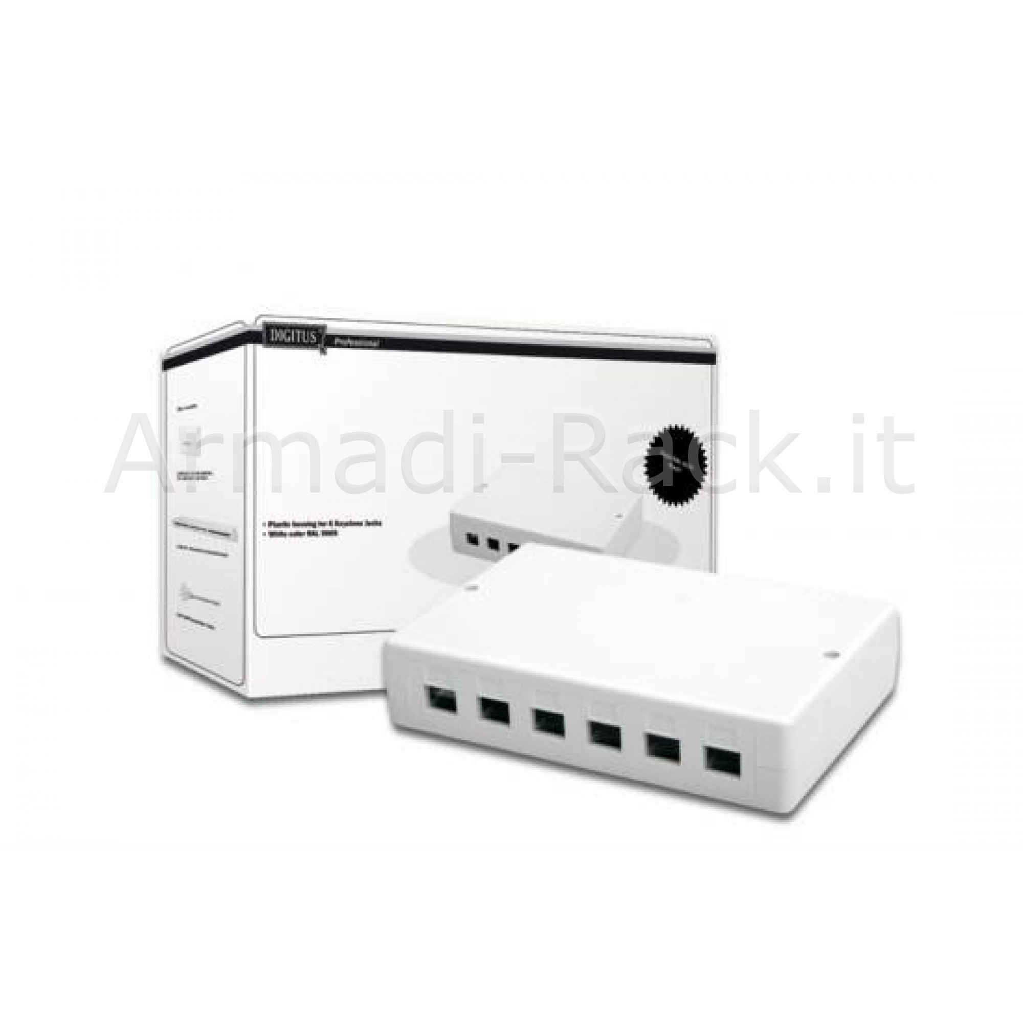 BOX 12 PORTE PER CONNETTORI JACK DI RETE ESTERNO