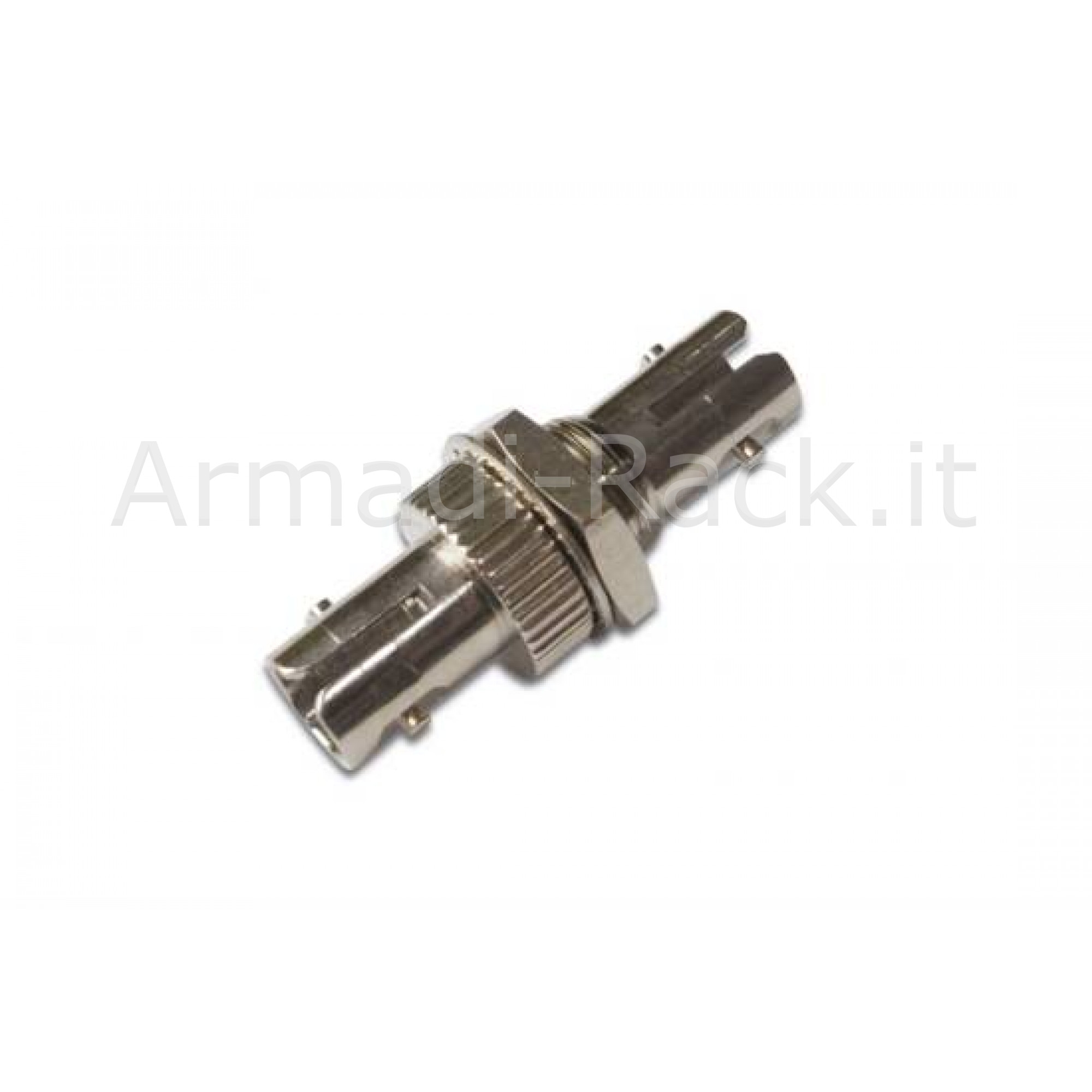 ADATTATORE PER FIBRA OTTICA CON CONNETTORI ST-ST SIMPLEX FEMMINA/FEMMINA