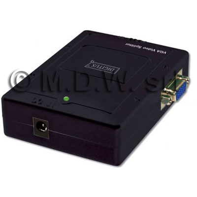 Computer Monitor Splitter on Video Splitter   Video Splitter Compatto Per 4 Monitor Vga   Digitus