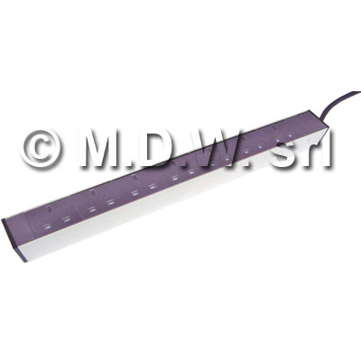 Multipresa 7 prese UK inglesi - struttura alluminio alta 1 unit�