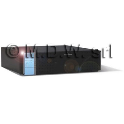 UPS MONOFASE, POTENZA 3000 VA (C.FI 0,7), ON-LINE DOPPIA CONVERSIONE, INGRESSO/USCITA MONOFASE, 220/230V, 50/60Hz, ONDA SINUSOIDALE, STABILIZZAZIONE � 2%, BY-PASS AUTOMATICO/MANUALE, EPO (EMERGENCY POWER OFF), ON/OFF REMOTO.