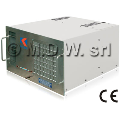 Condizionatore per quadro elettrico, montaggio  RACK 19 pollici, potenza resa 1000W