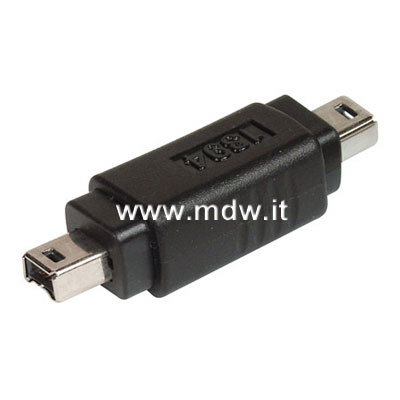ADATTATORE IEEE 1394 FIREWARE 4 PIN FEMMINA - 4 PIN FEMMINA (AB-1394-5)