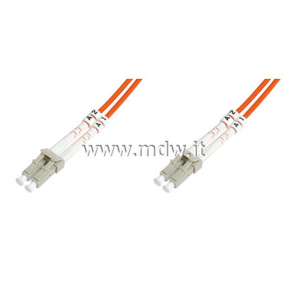 CAVO FIBRA OTTICA LC A LC MULTIMODE DUPLEX 50/125 MT.10 (AL-5LCLC-10I)