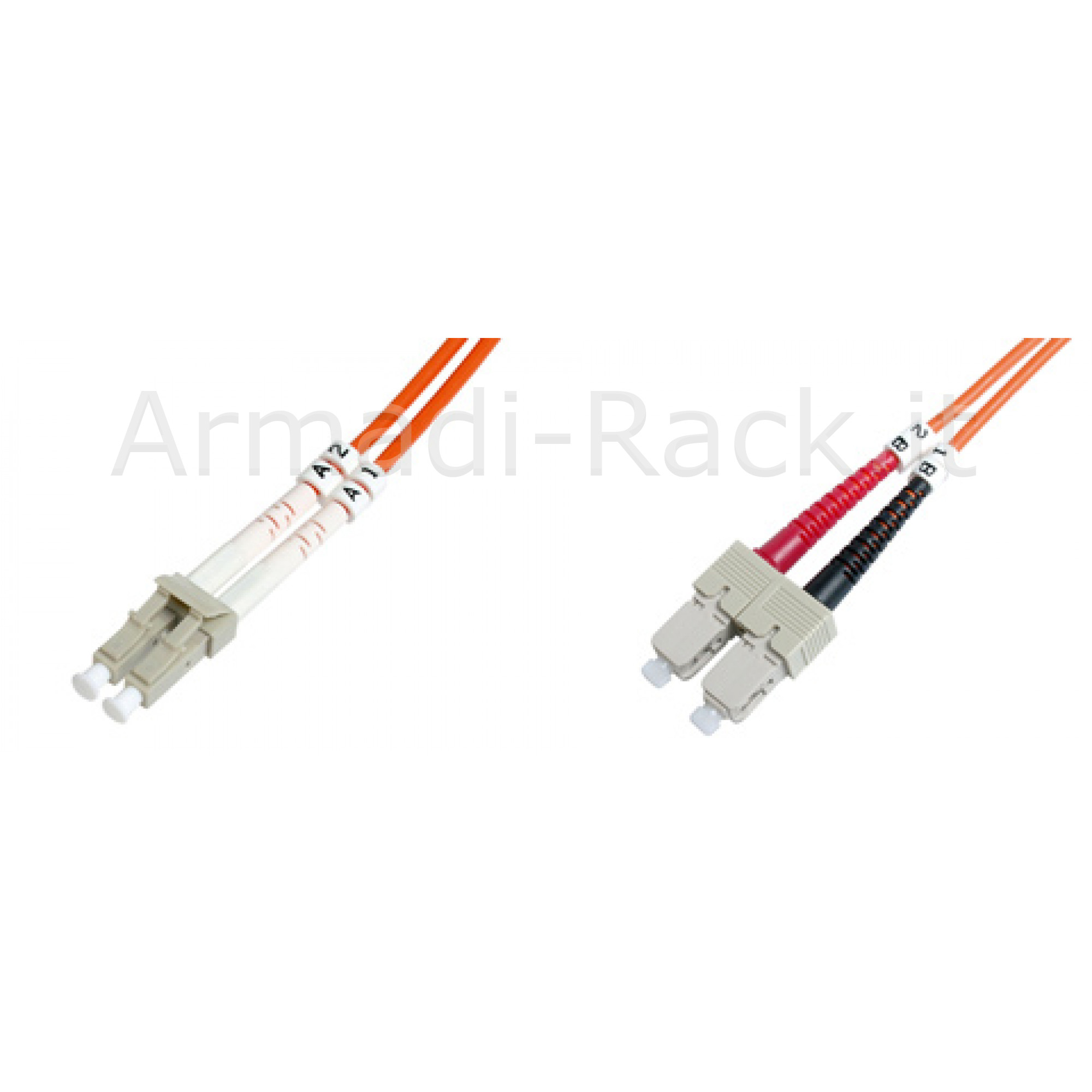 CAVO FIBRA OTTICA LC A SC MULTIMODE DUPLEX 50/125 MT.1(AL-5LCSC-01I)