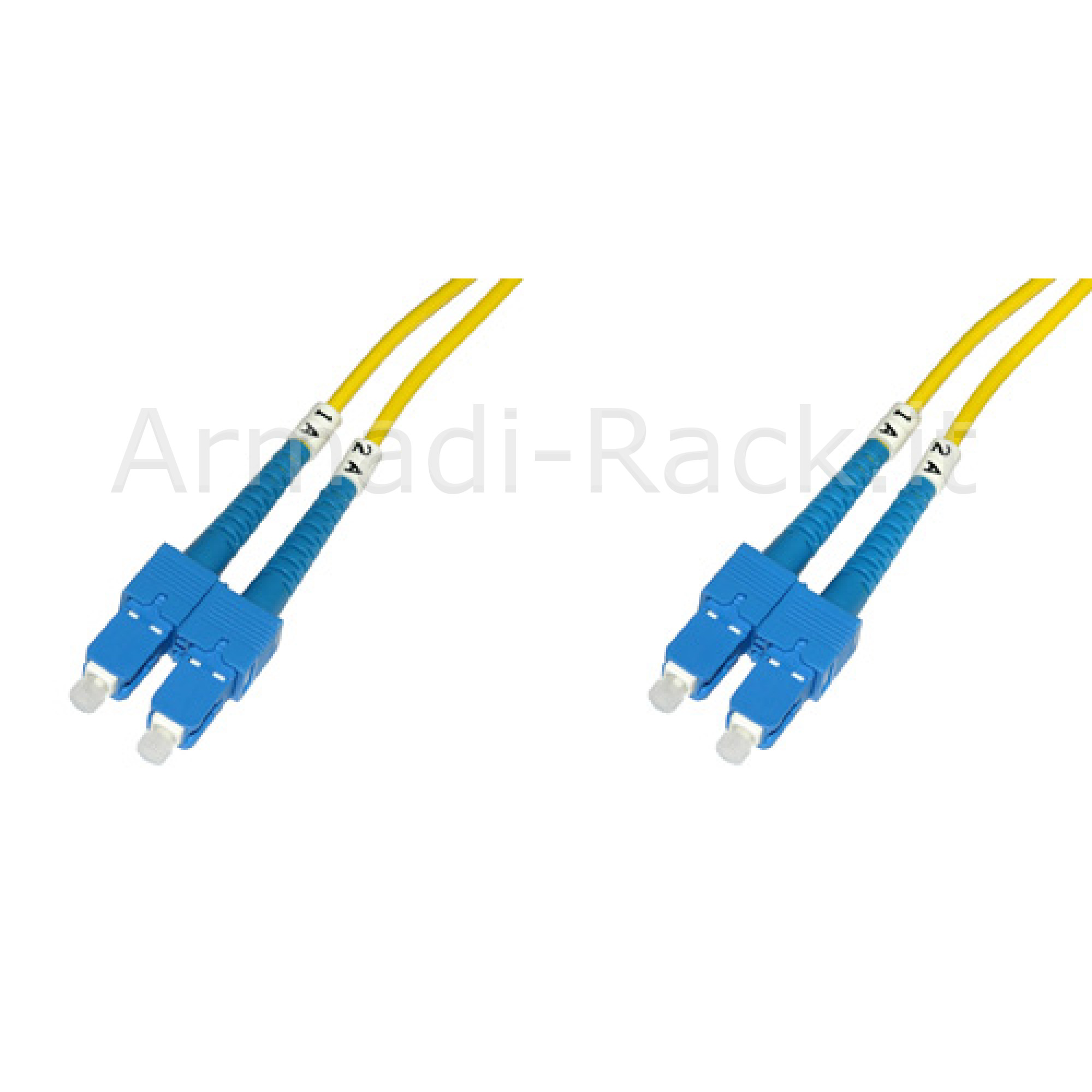 CAVO FIBRA OTTICA SC A SC MONOMODE DUPLEX 9/125 MT.1(AL-9SCSC-01I)