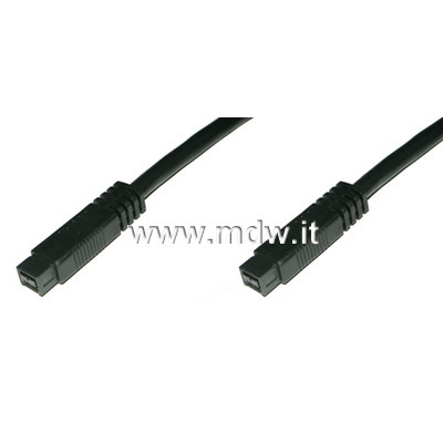 CAVO IEEE 1394B 9 PIN MASCHIO/9 PIN MASCHIO DOPPIA SCHERMATURA MT.1(AK-1394B-10)