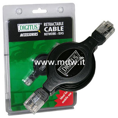 CAVO ESTENSIBILE MT 1.20 CON 2 CONNETTORI 8 POLI RJ45 - 4 CONDUTTORI (DA-RET-RJ45)