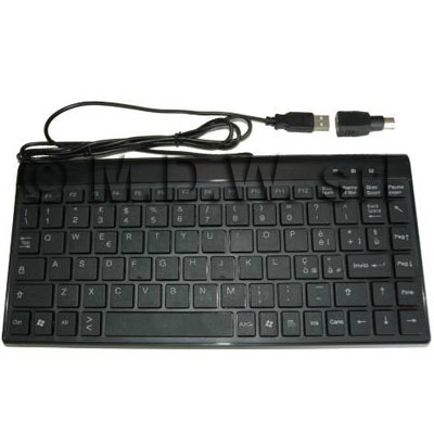 MINI TASTIERA COMBO USB + ADATTATORE PS2 COLORE NERO