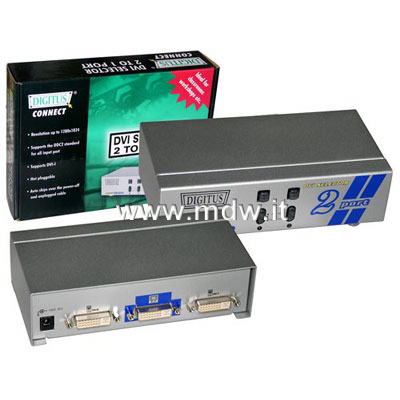 SWITCH SELETTORE VIDEO 1 MONITOR - 2 PC (DS-44200)