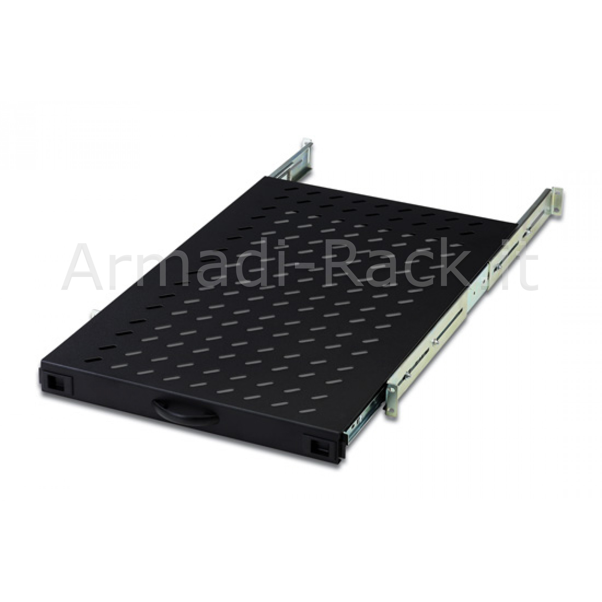 RIPIANO PER ARMADIO1 UNITA' PROFONDITA' 720 MM. CAPACITA' DI CARICO 80 KG. COLORE NERO ESTRAIBILE SU BINARI TELESCOPICI CON VITI (DN19TRAY2-1000SW)