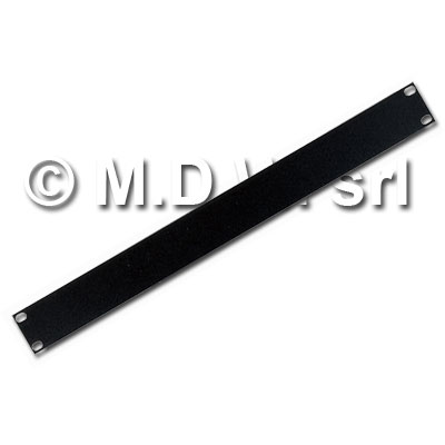PANNELLO CIECO 1 UNITA' PER ARMADI RACK 19 COLORE NERO RAL 9005