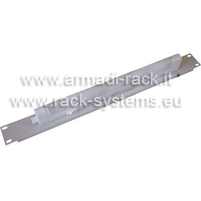 Pannello 1 unit� colore grigio RAl 7035 completo di lampada fluorescente 220VDC 