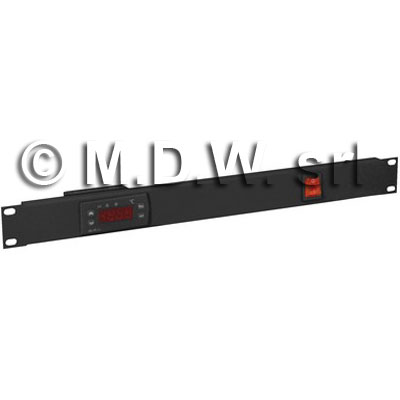 Pannello 1 unit� termostatato colore nero RAL9005 
