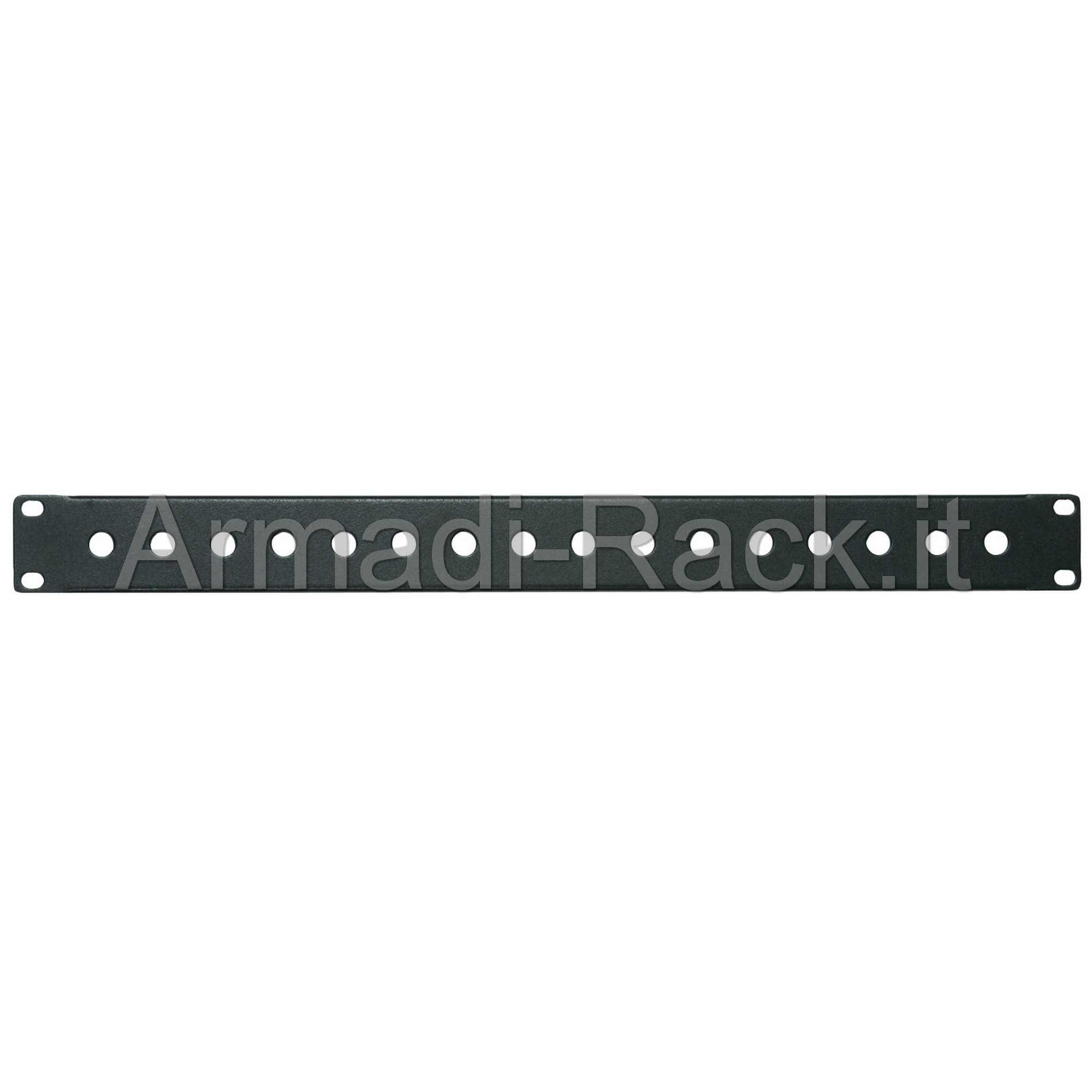 Pannello rack 19 pollici 1 unit� con 16 fori per l'inserimento di 16 connettori jack 6,3mm