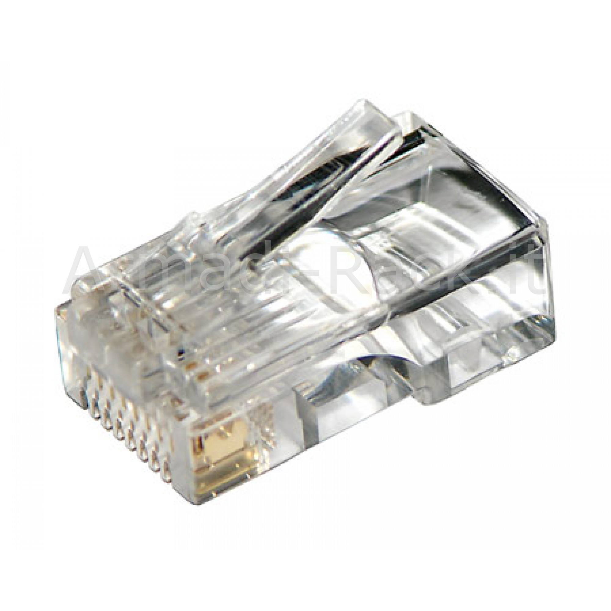 CONNETTORE PLUG 8 POLI CAT. 5E UTP NON SCHERMATO RJ45 PER CAVO RETE FLESSIBILE (A-MO 8/8 SR)