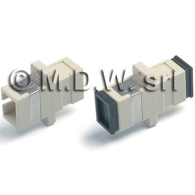 SC Adaptor, Simplex MM, Pb,  Biege
