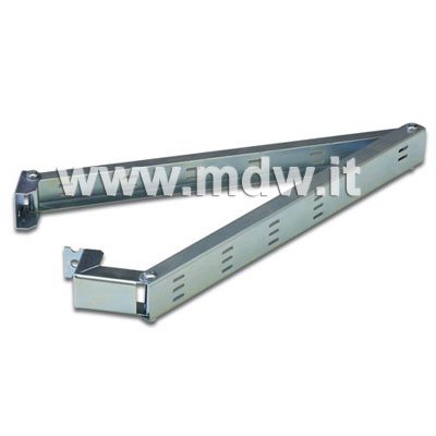 Guida snodata supporto cavi in acciaio - braccio guida cavi rack 1 unit�