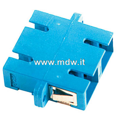 ADATTATORE SC-SC DUPLEX A FIBRA OTTICA,CUSTODIA IN PLASTICA (ALWL-SCK1D)
