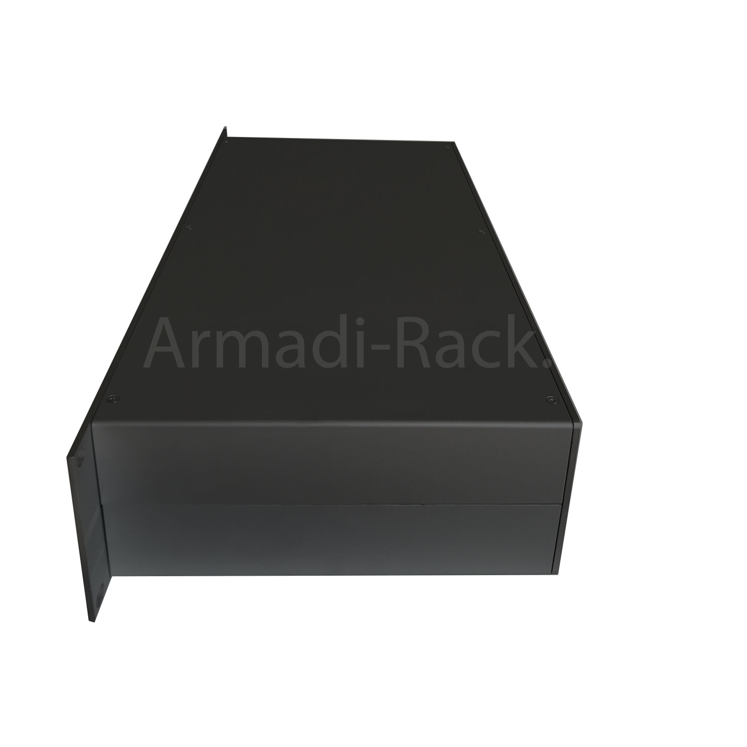 Contenitore a cassetto rack 19'' 2U in alluminio anodizzato nero... (3)