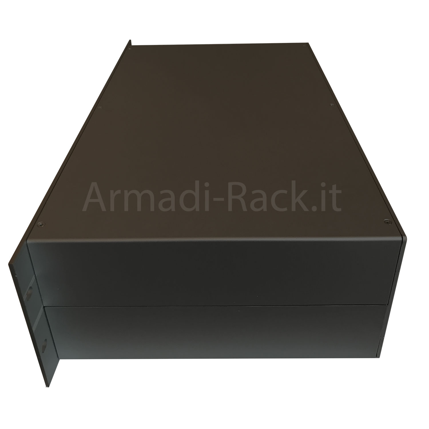 Contenitore a cassetto rack 19'' 3U in alluminio anodizzato nero...