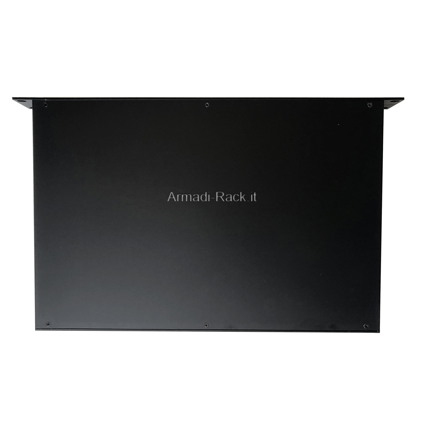 Contenitore a cassetto rack 19'' 1U in alluminio anodizzato nero senza...
