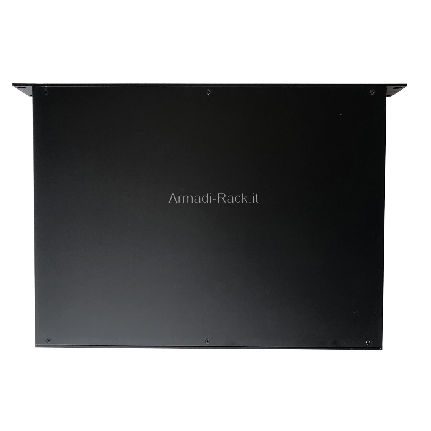 Contenitore a cassetto rack 19'' 1U in alluminio anodizzato nero senza...