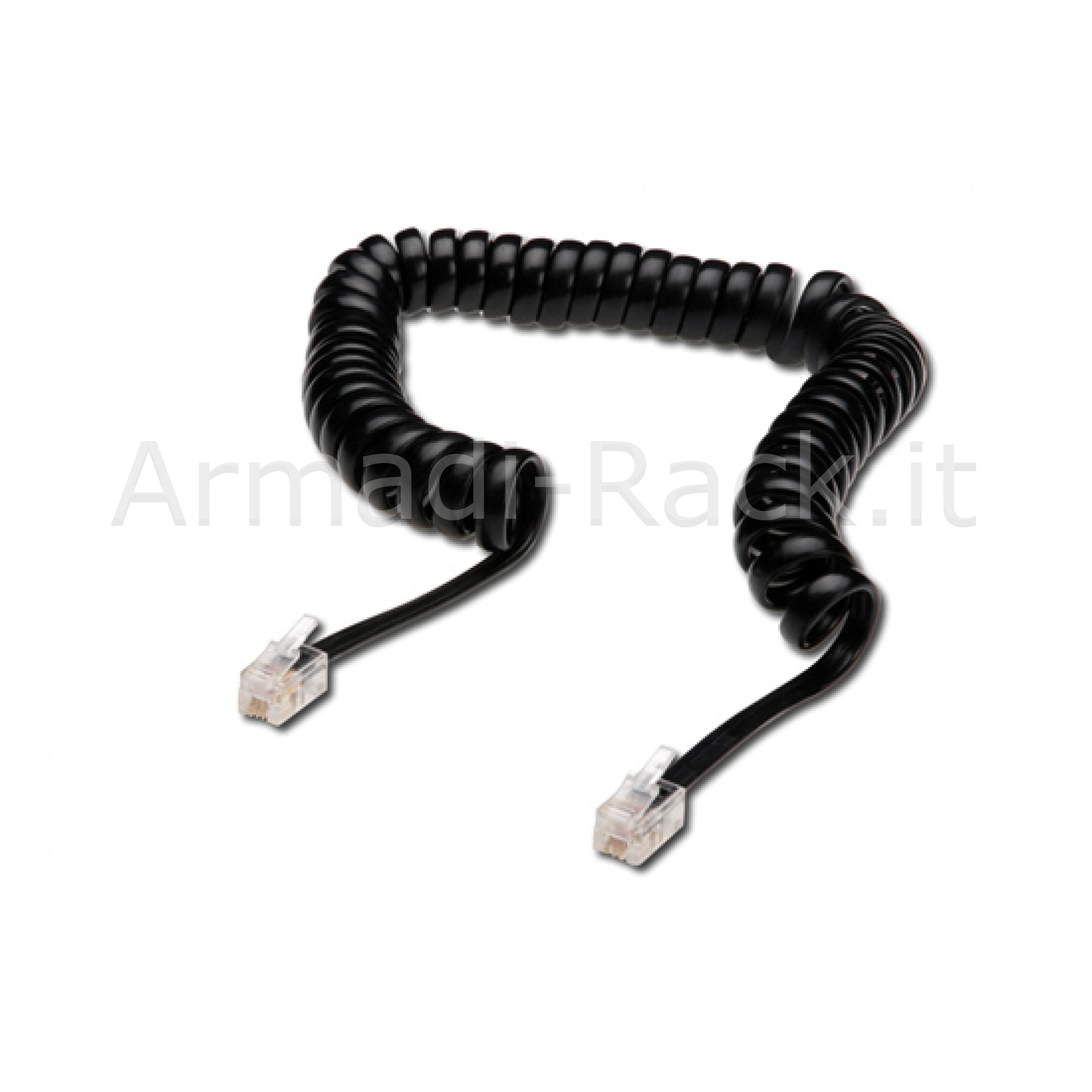 Cavo di Connessione per Cornetta Telefonica a Spirale Mt 4 (Cm 60)...