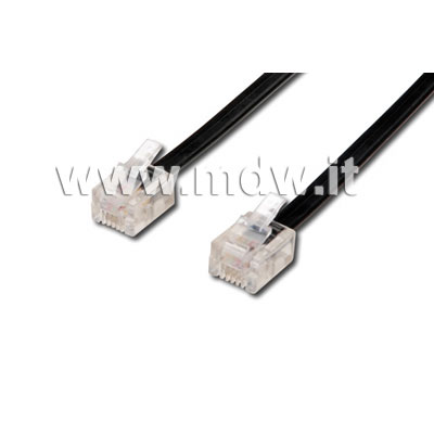 CAVO DI CONNESSIONE PER LINEA TELEFONICA (DRITTO) MT 6