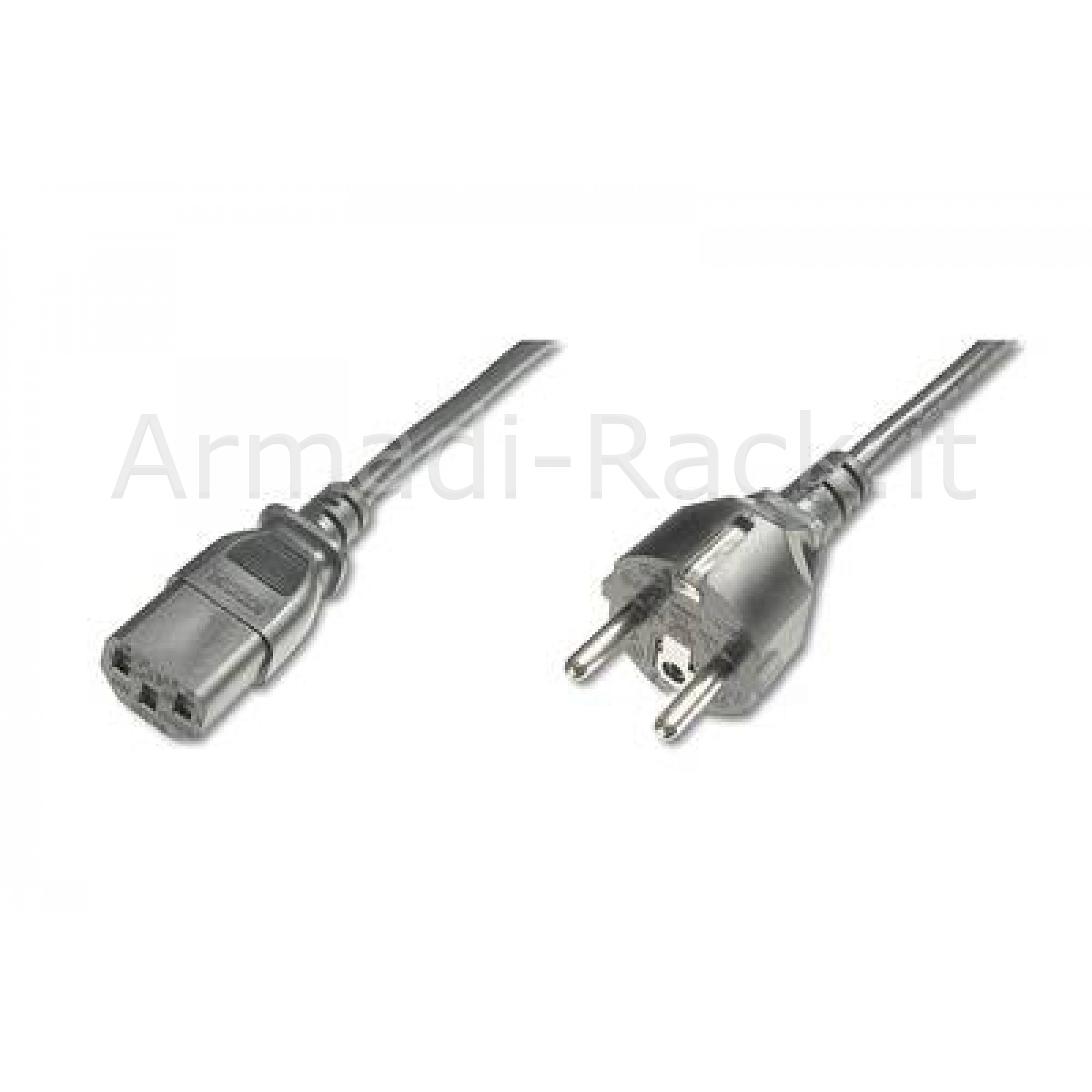 Cavo alimentazione 10/16 ampere 250 v-vde spina dritta presa iec...