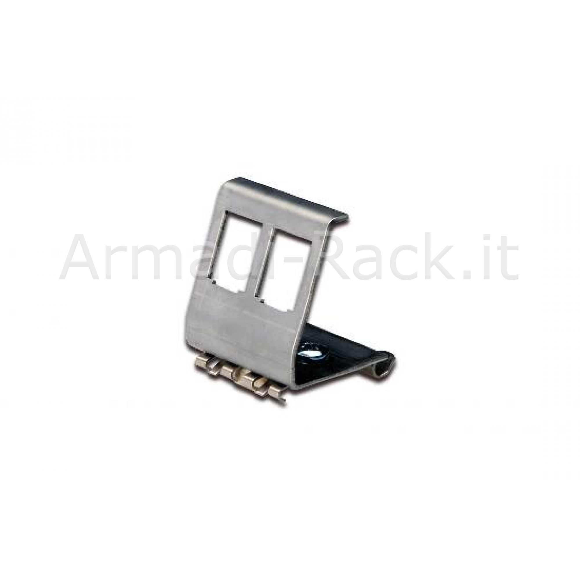 Adattatore din-rail per 2 moduli keystone