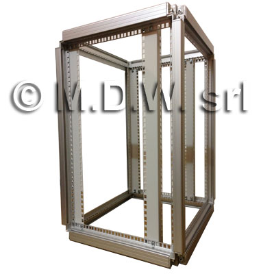 Telaio rack - open frame 19" - 24u x 596 x 996 (l x p mm), in alluminio...