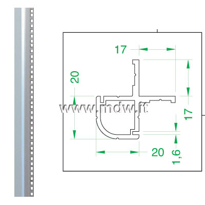 Profilo Pmp20 x Proondita' 250