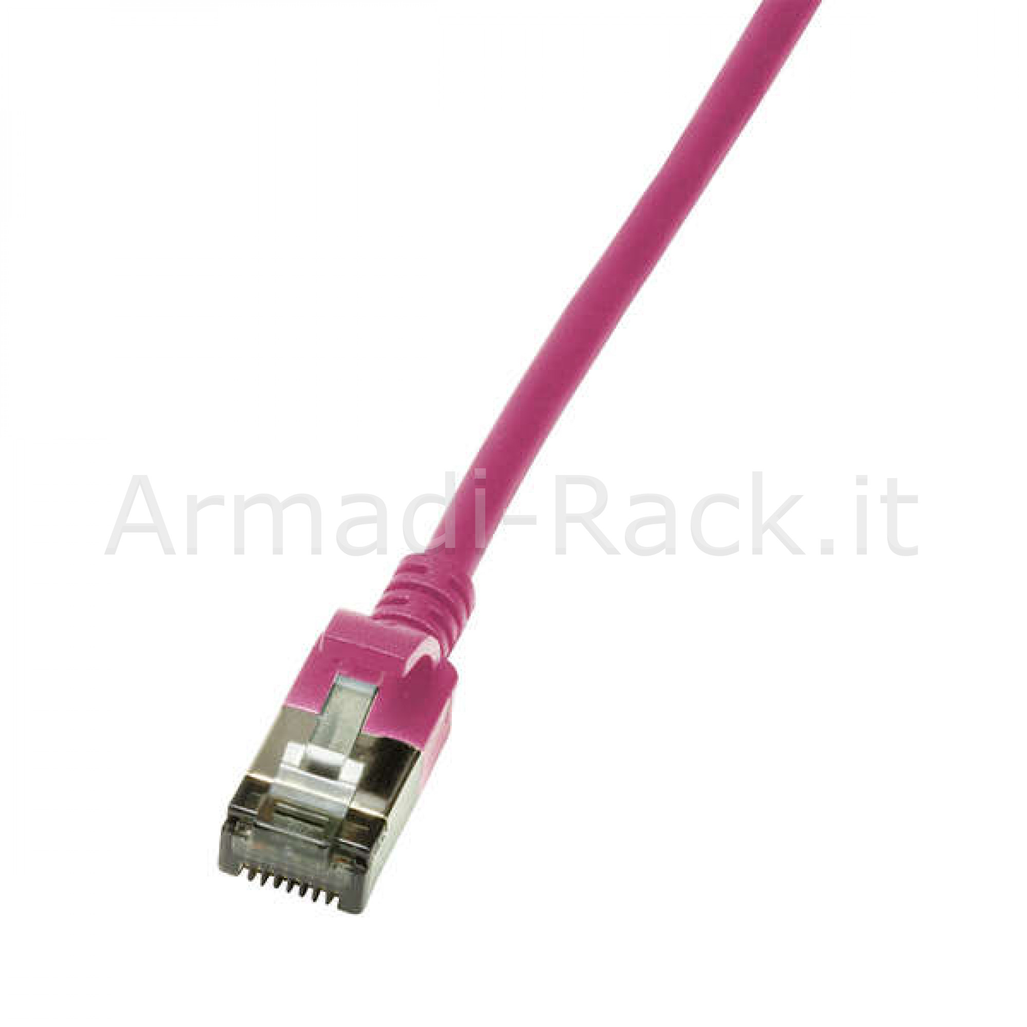 Cavo di Rete Cat.6A STP TPE Slimline Viola 0,5M