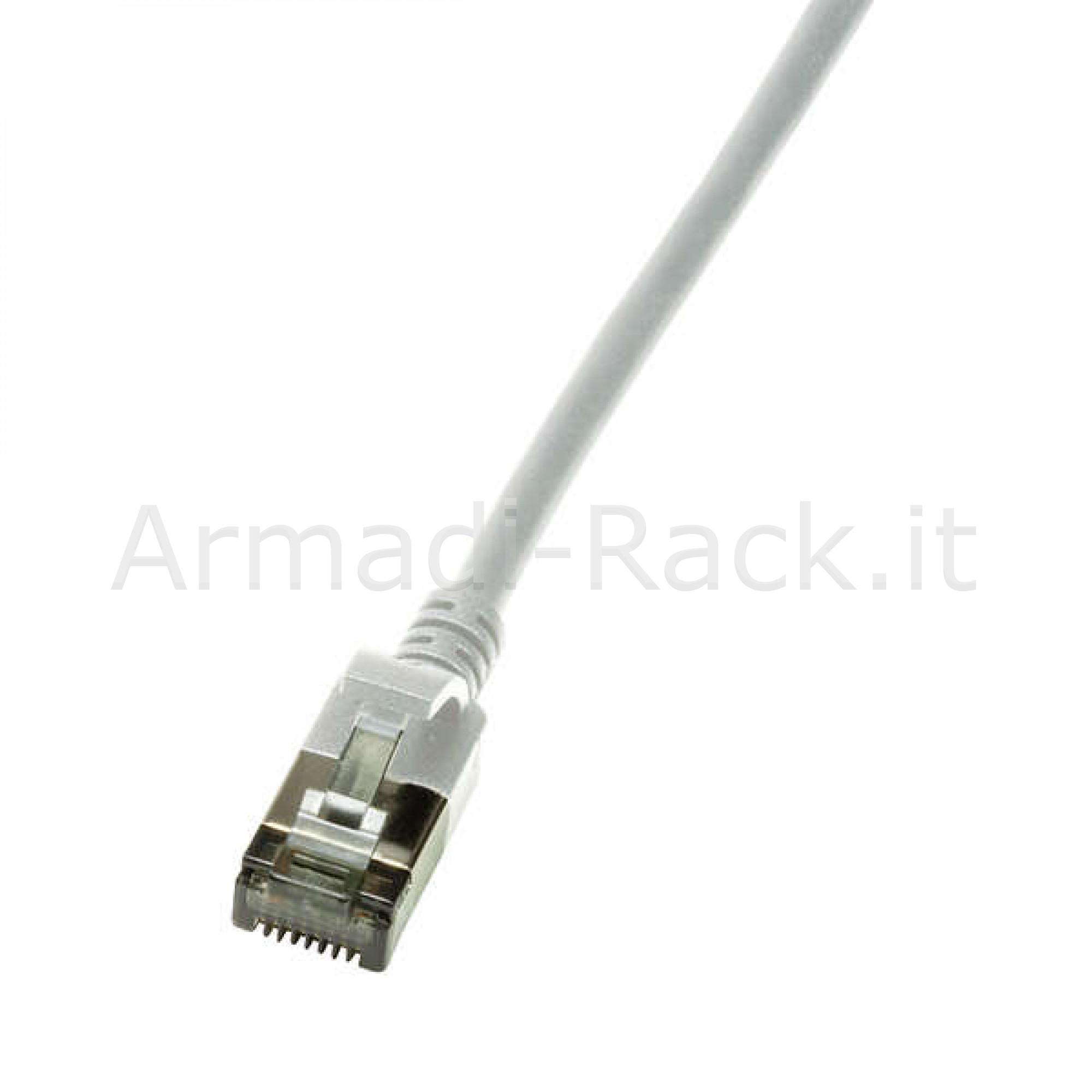 Cavo di Rete Cat.6A STP TPE Slimline Grigio 1,5M