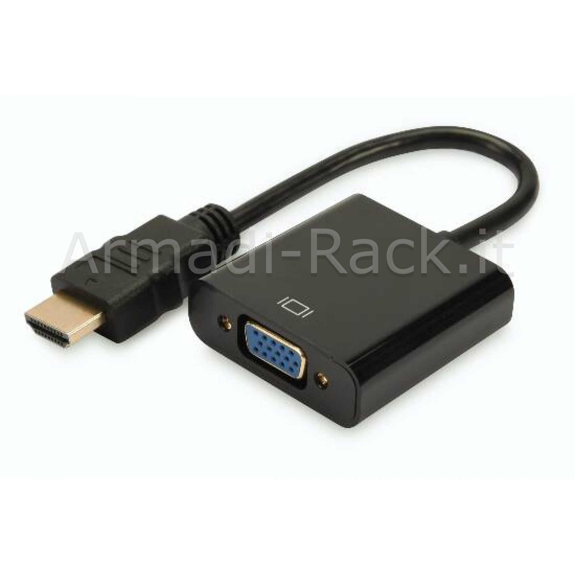 Cavo adattatore hdmi maschio-vga femmina cm. 15 con presa audio 3,5mm....