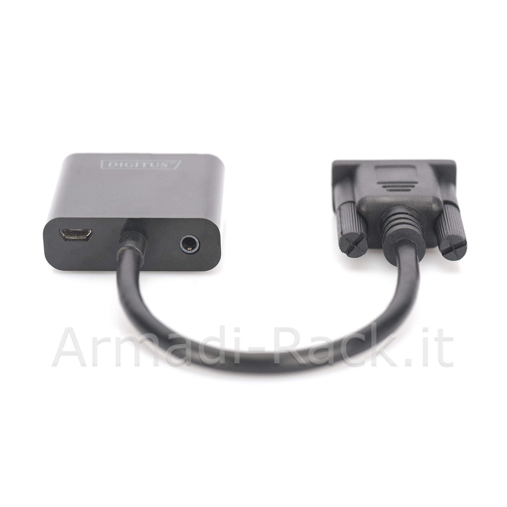 Adattatore HDMI A VGA 1080p Con Audio 3.5mm – Unidirezionale, Connettori Placcati Oro – Per Laptop E Console