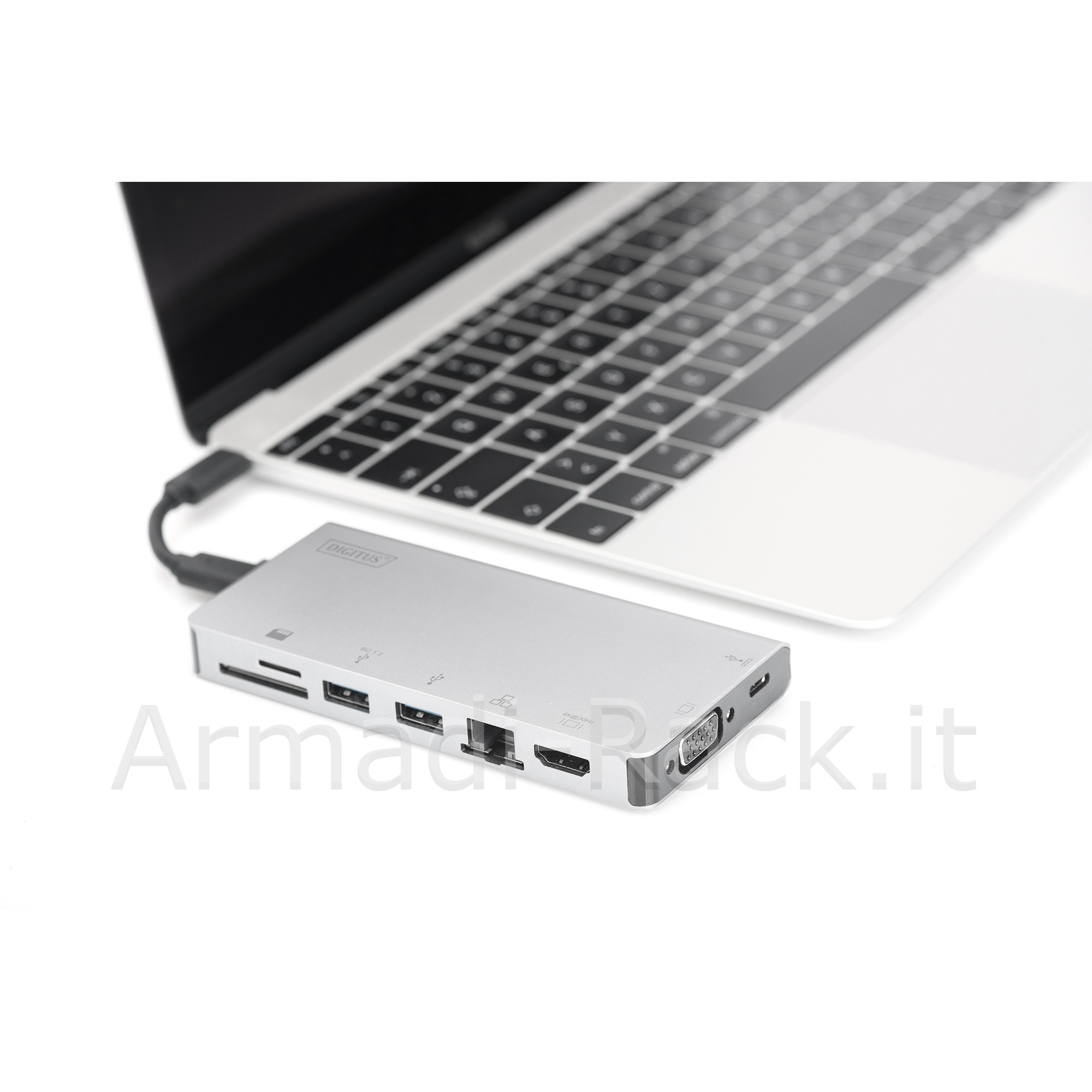 Docking Station 8 Porte Hdmi, Vga, 2Xusb-C, 3Xusb 3.0, Rj45, Lettore...