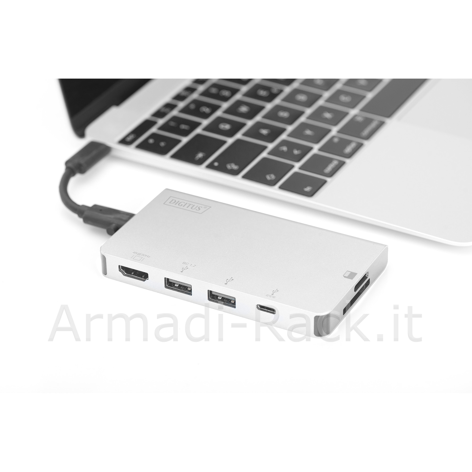 Docking Station USB Tipo C con 6 Porte Usb, Hdmi, Tipo C, Lettore Card