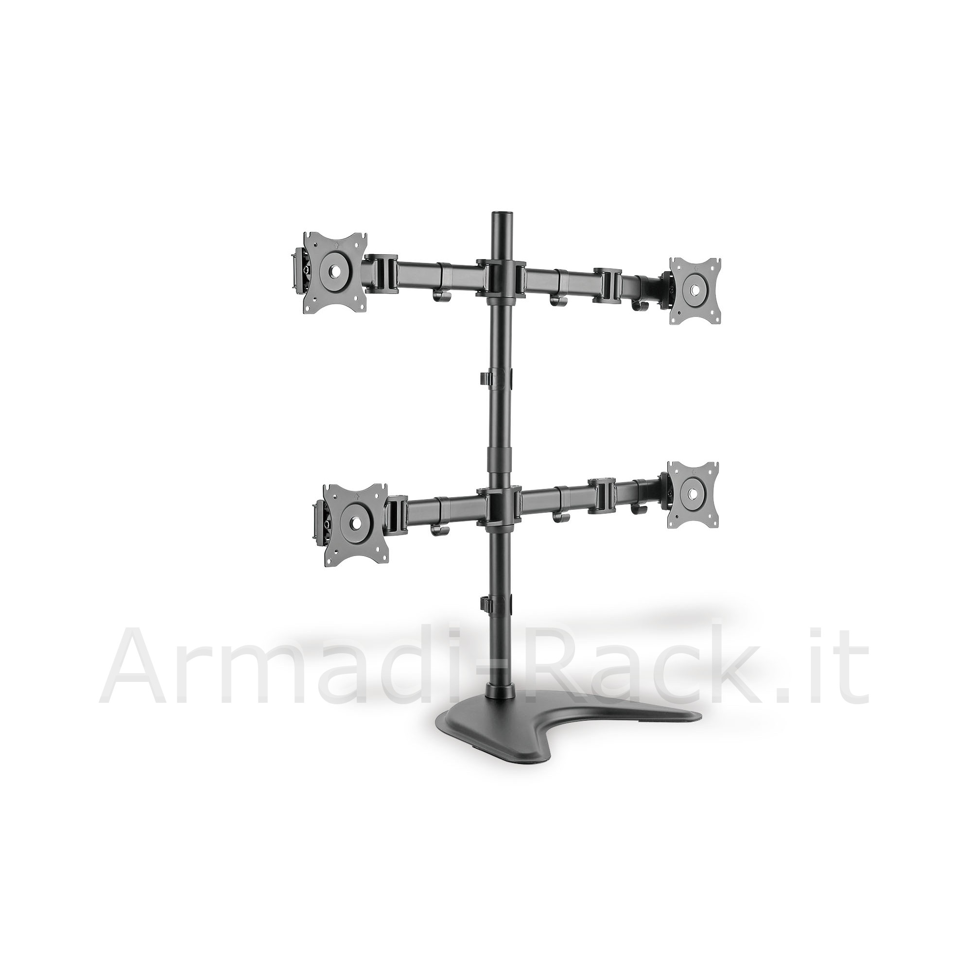 Supporto Universale per 4 Monitor con Installazione Tramite...